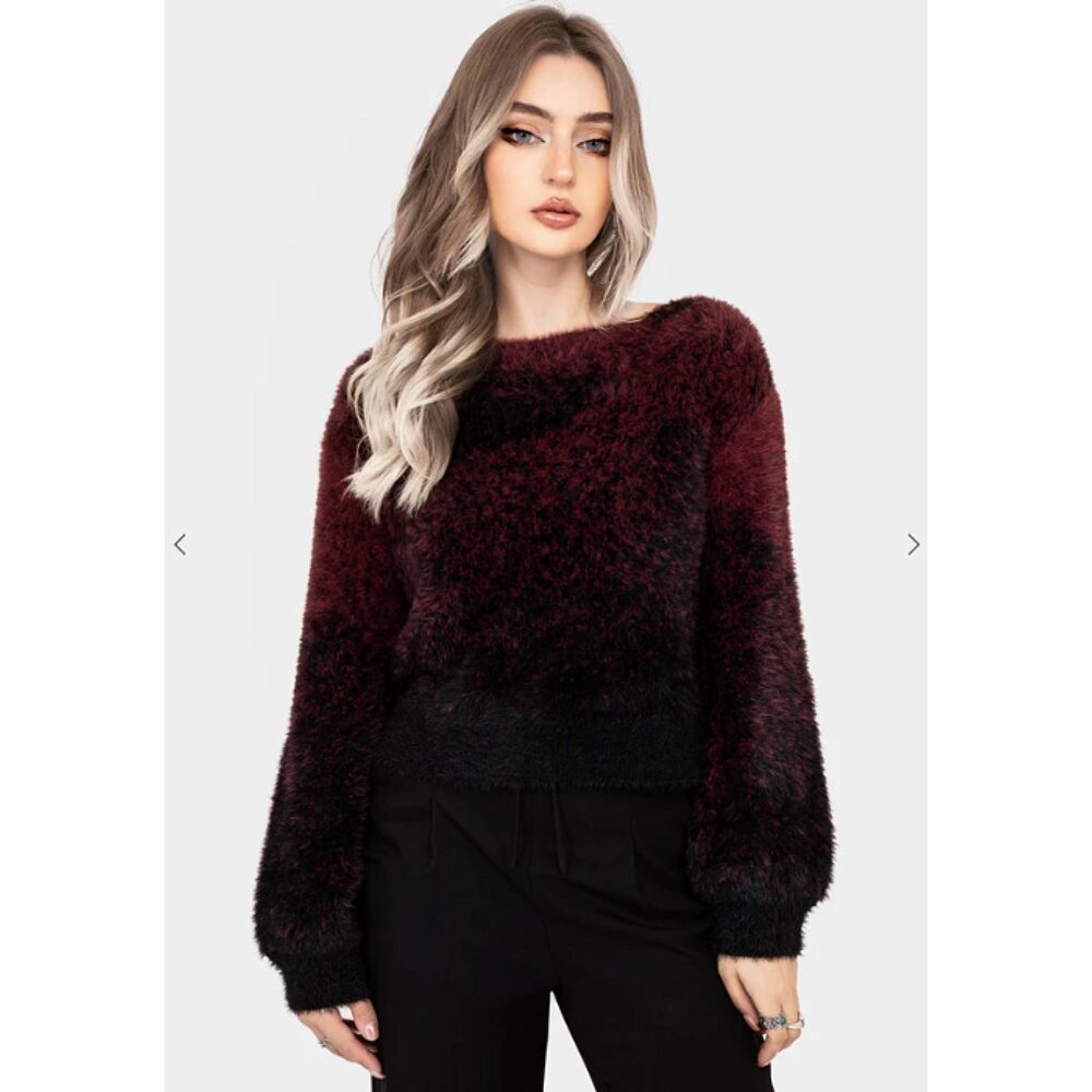 DISTURBIA Maple Tie Dye Ombre knit sweater - Picture 2 of 10